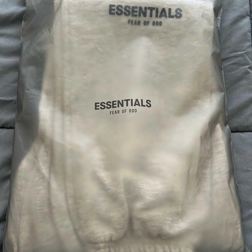 Fear of God Essentials Cream Hoodie